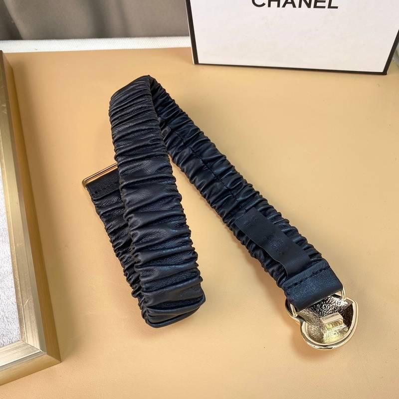 Chanel Calfskin CC Heart Coco In Love Women Belt 'Black' Banlieue91