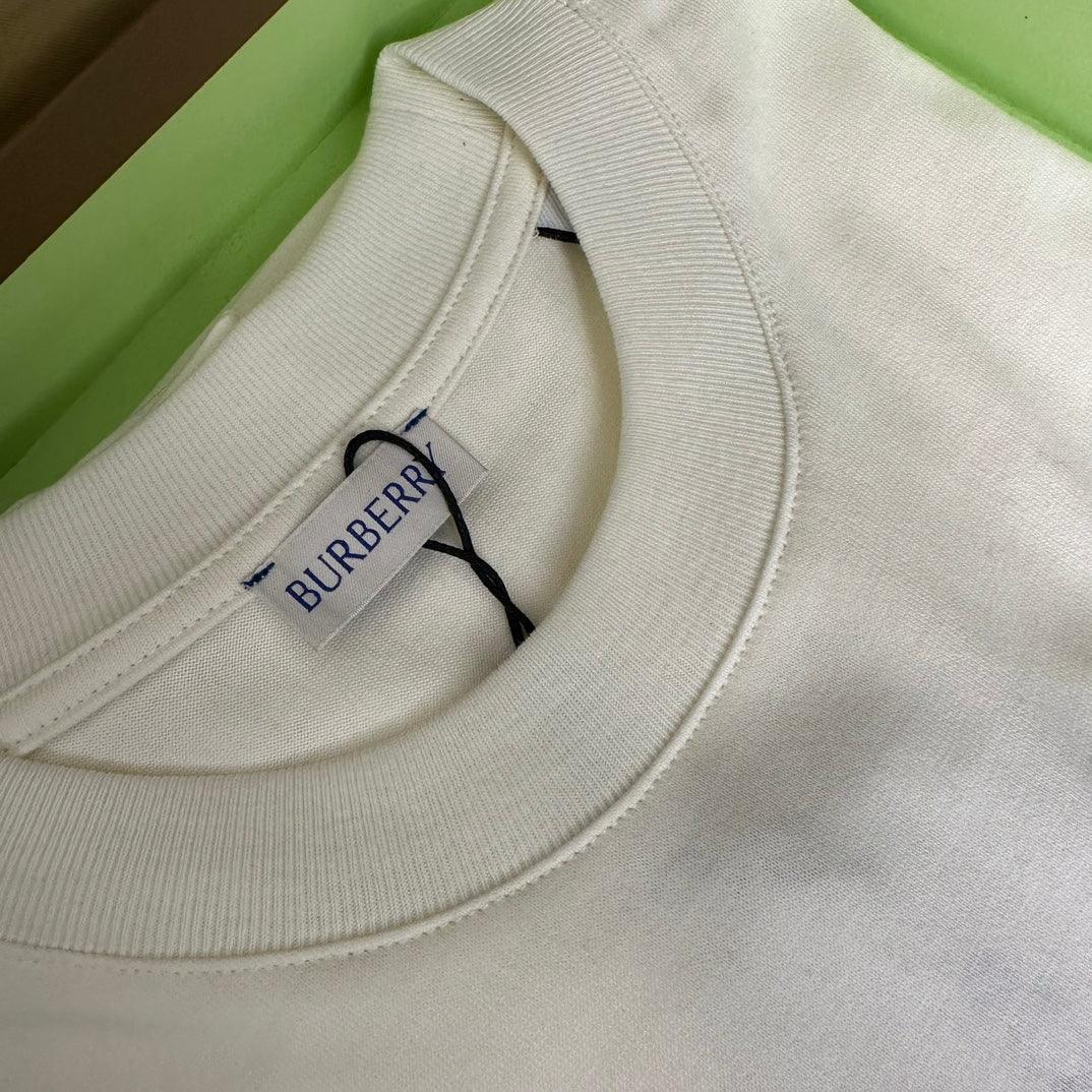 Burberry T-Shirt With Rose Without Collar 'White' Banlieue91