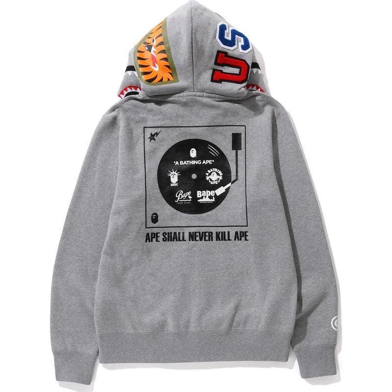 BAPE ABC CAMO SHARK WIDE FIT FULL ZIP DOUBLE A Bathing Ape - Grey Banlieue91