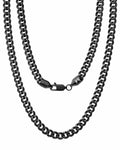 Black Cuban Link Chain (5mm) RTZN