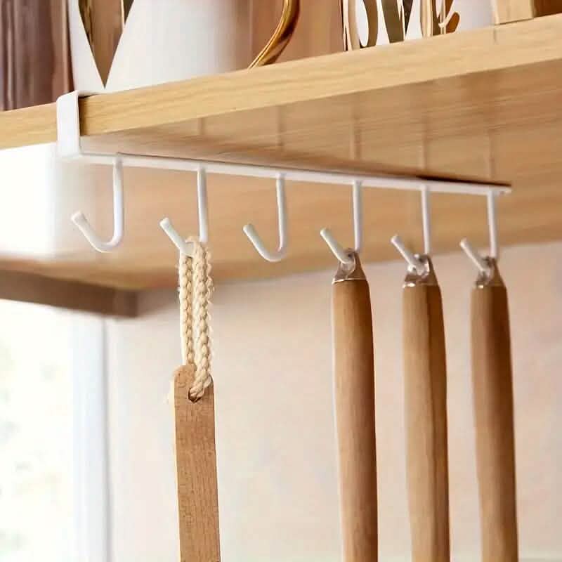 6 Hooks Kitchen Shelf Storage Rack DailySale