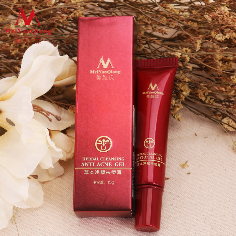 herbal anti acne treatment cream, herbs reinigungsgel face scar removal acne spots skin care oily skin face