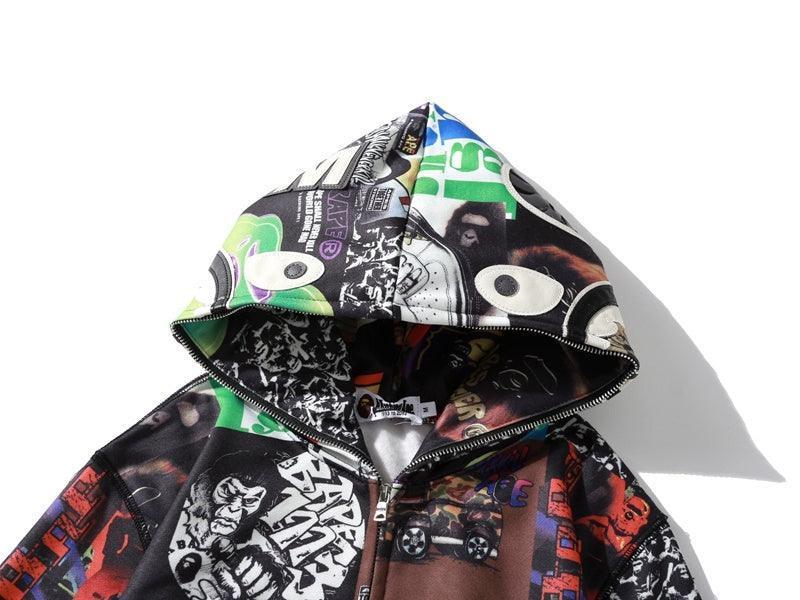 BAPE ALBUM MONOGRAM Shark full zip hoodie A Bathing Ape Banlieue91
