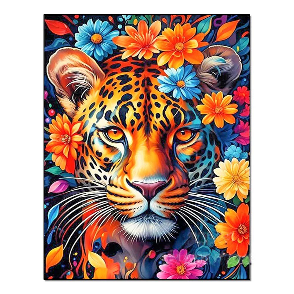 DIY Handmade Diamond Painting With Colorful Animals And Full Diamonds Perfecsy