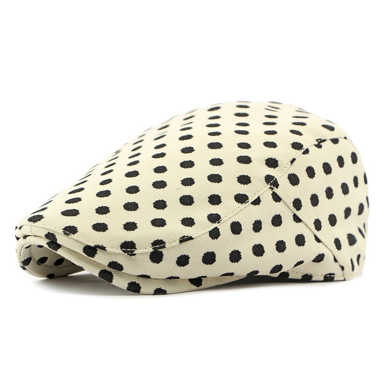Personalized Ethnic Style Floral Beret Women's British Retro Corduroy FLIPSTYLEZLLC