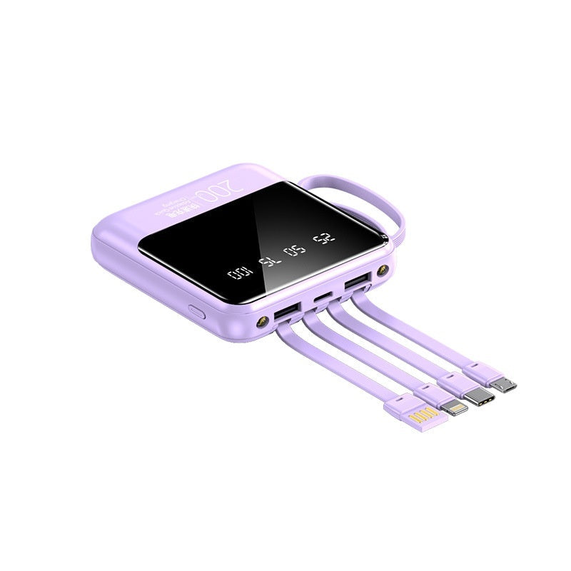 Power Bank Mini Compact Portable Mirror Fast Charging Large Capacity Mobile Power Supply