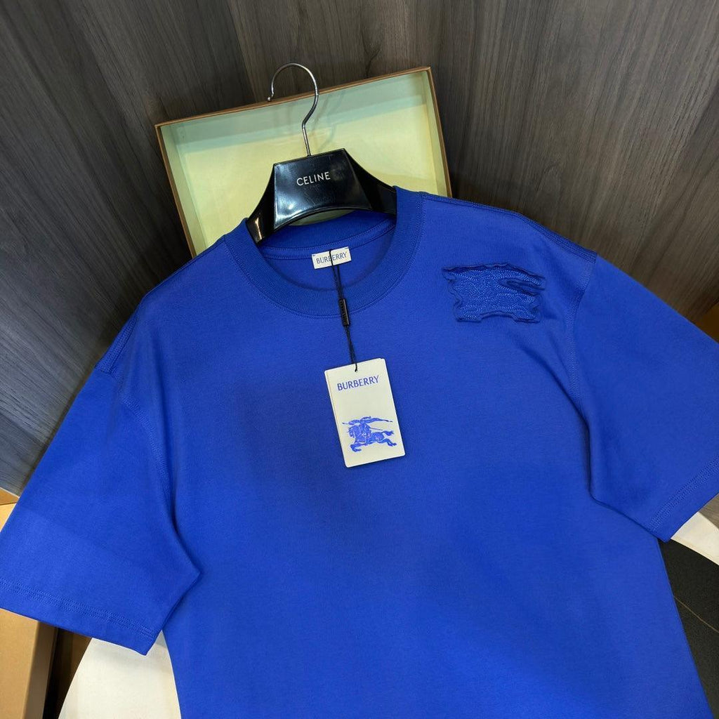 Burberry T-Shirt Without Collar 'Blue' Banlieue91