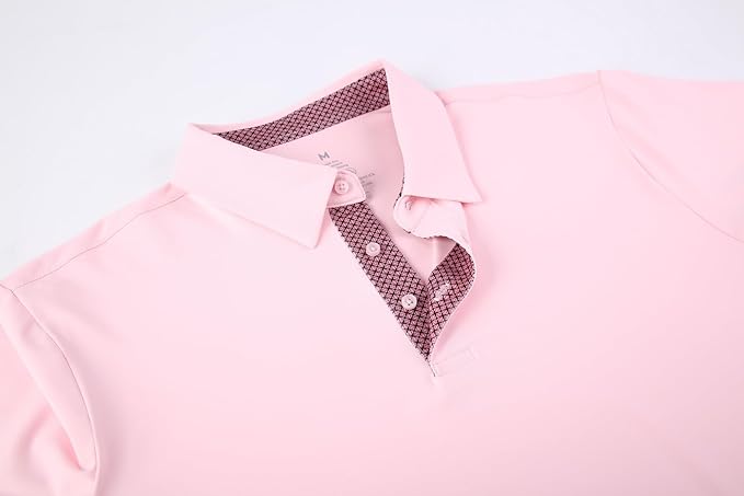 Alex Vando Mens Golf Shirt Moisture Wicking Quick-Dry Solid Short Sleeve Polo Shirts for Men IronWave Fitness