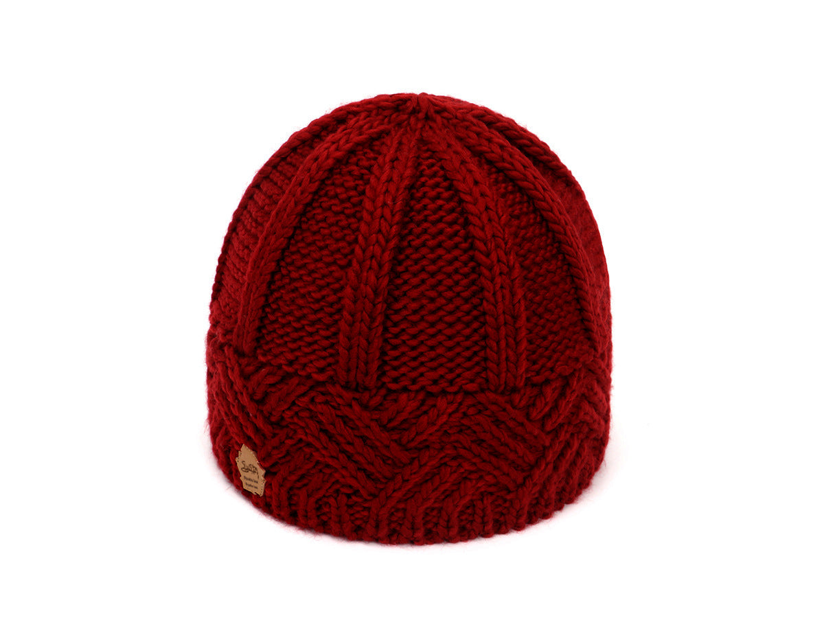 European and American retro style diamond grid coarse needle knitted hat for men and women, fashionable autumn and winter knitted hat V.I.P Digital Presence
