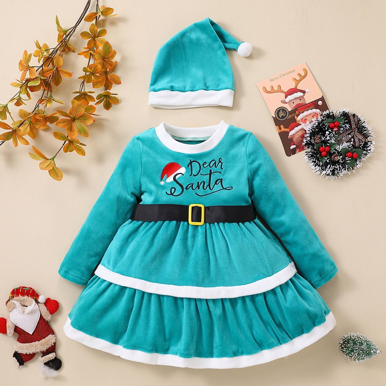 1-5 Years Christmas Winter Girls dress FLIPSTYLEZLLC