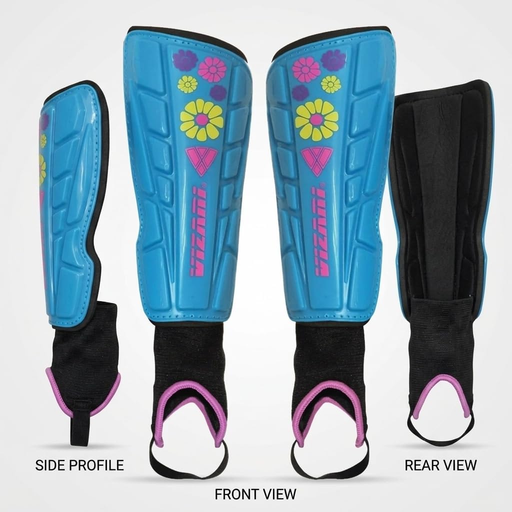 Vizari Blossom Youth Soccer Shin Guard - Blue Vizari Sports