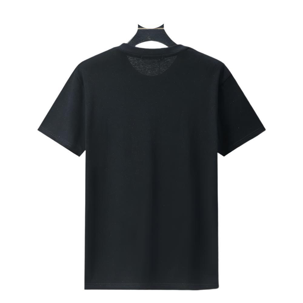 Balmain Black T-Shirt Without Collar Banlieue91