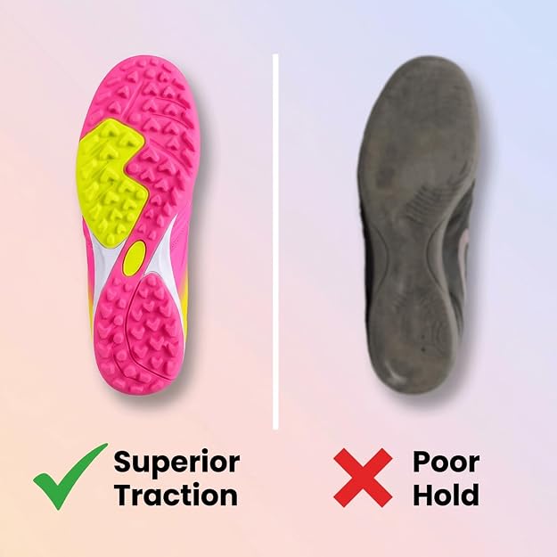 Vizari Liga Turf Soccer Shoes – Pink/Yellow Vizari Sports