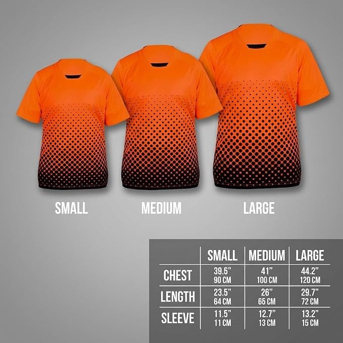 Vizari Ventura Short Sleeve Goalkeeping Jersey – Orange/Black Vizari Sports