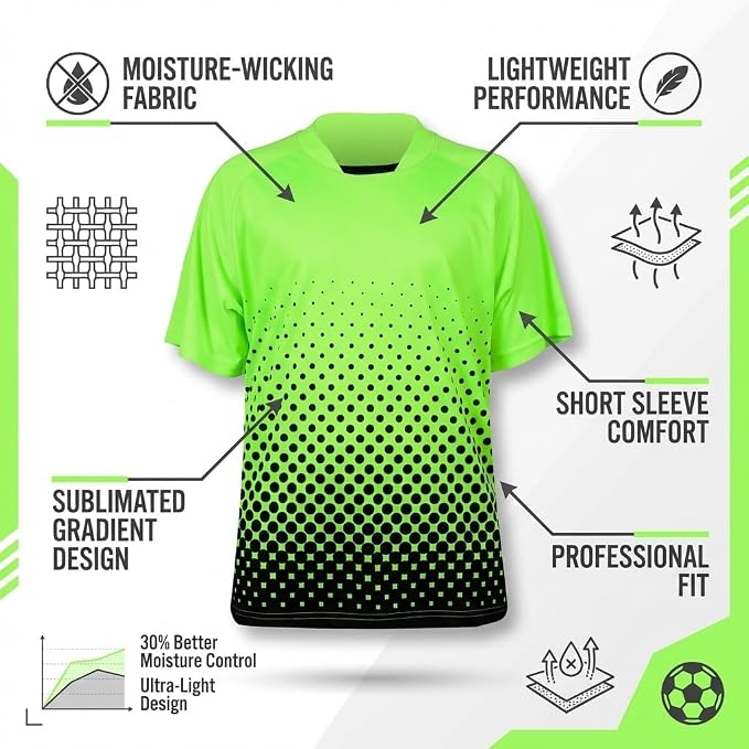 Vizari Ventura Short Sleeve Goalkeeping Jersey – Green/Black Vizari Sports
