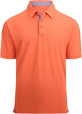 Alex Vando Mens Golf Shirt Moisture Wicking Quick-Dry Solid Short Sleeve Polo Shirts for Men IronWave Fitness