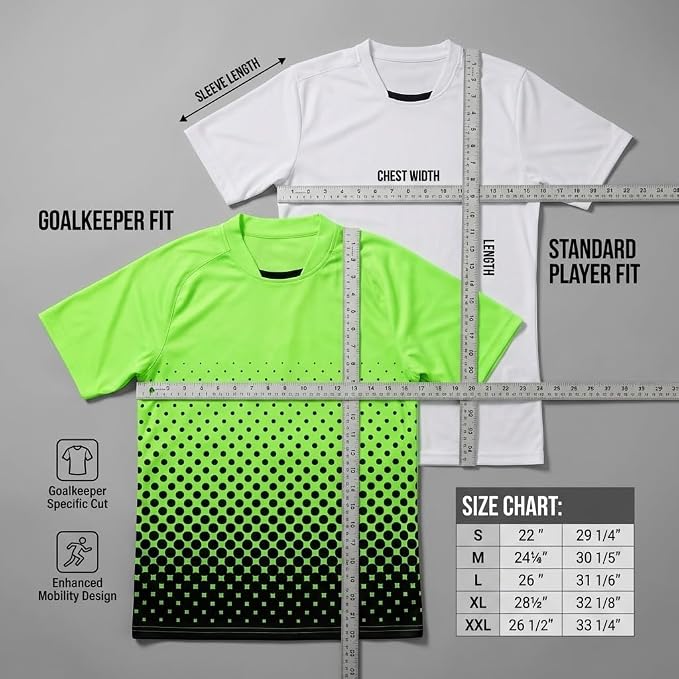 Vizari Ventura Short Sleeve Goalkeeping Jersey – Green/Black Vizari Sports
