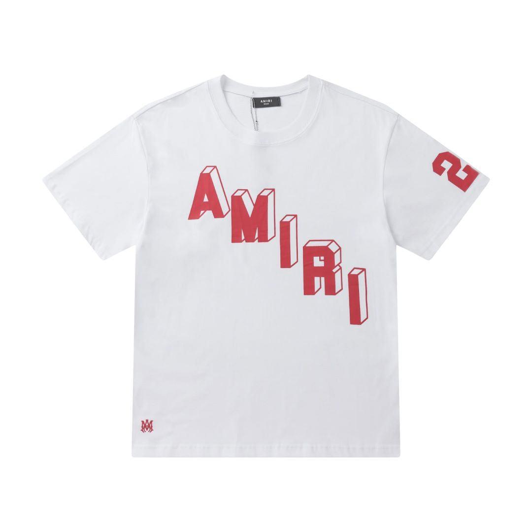 Amiri 22 White T-Shirt Without Collar Banlieue91