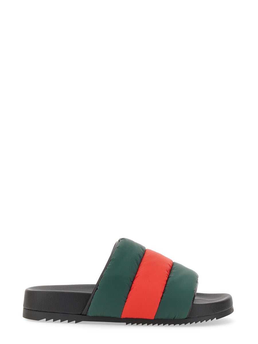 GUCCI Slider Sandal with Web Ribbon - 3 cm Sole Height Banlieue91
