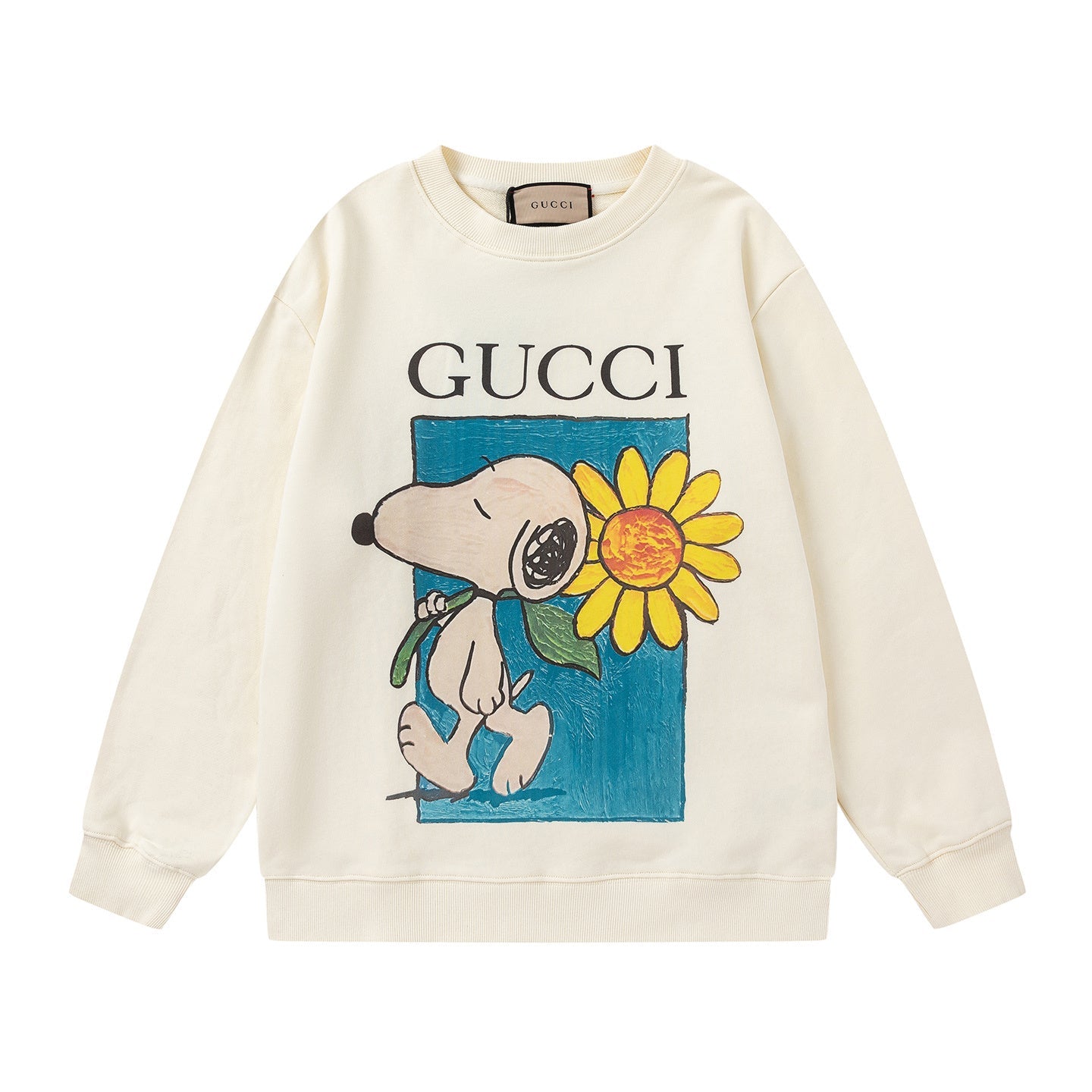 GUCCI Beige Cotton Jersey Sweatshirt New & Authentic Banlieue91