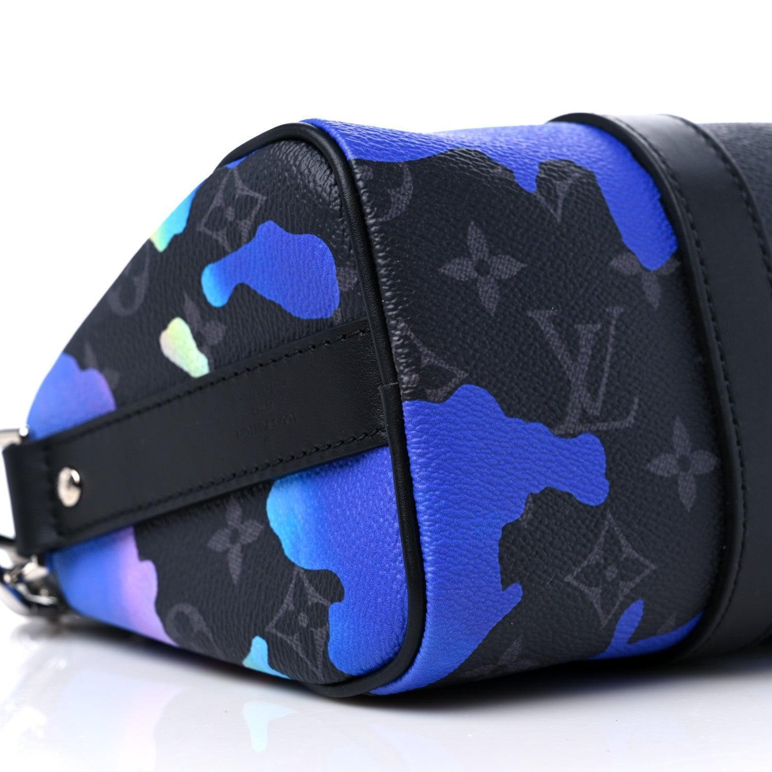 Louis Vuitton Monogram Eclipse LV Graffiti Keepall Bandouliere 25 Banlieue91