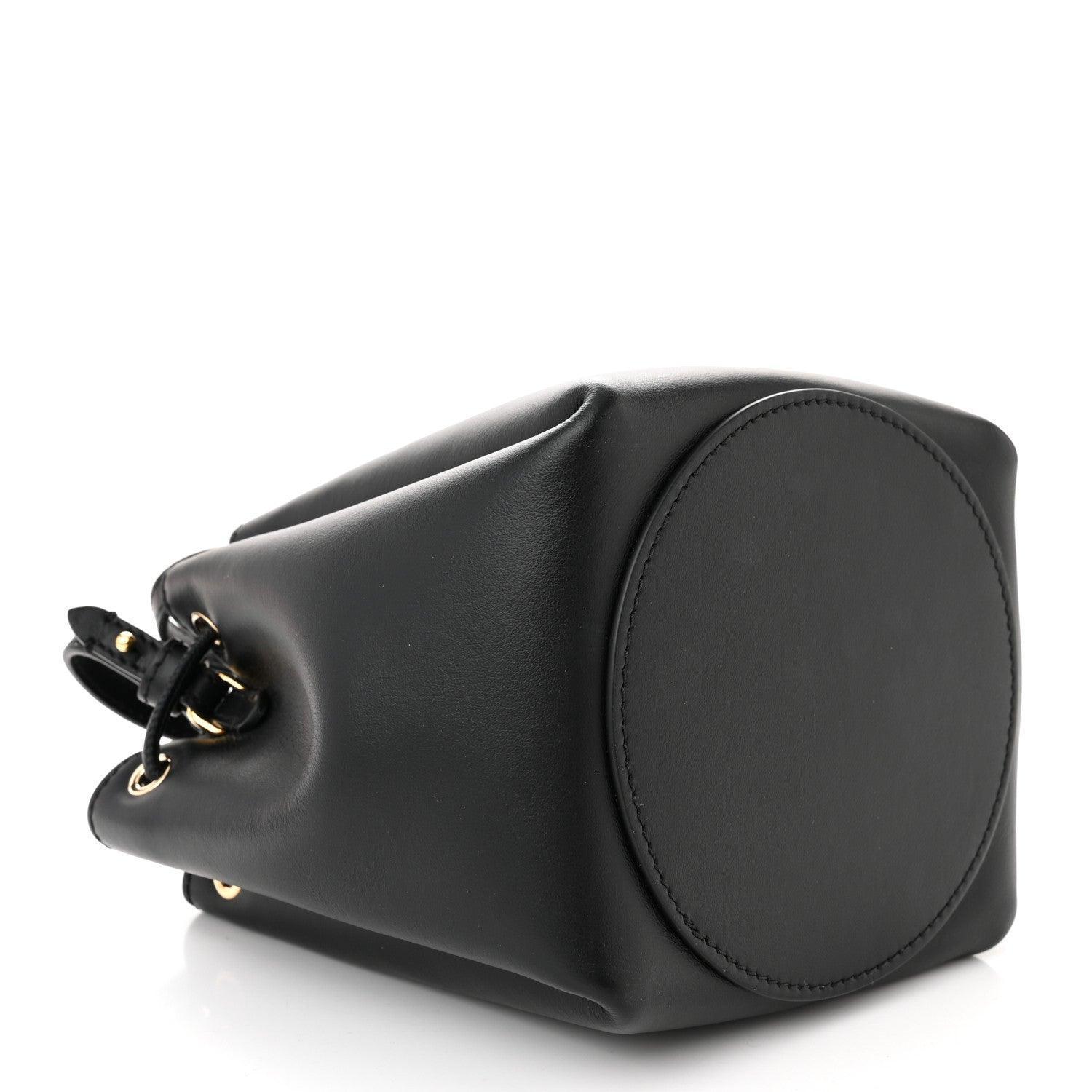Burberry Calfskin Monogram Motif TB Bucket Black Banlieue91