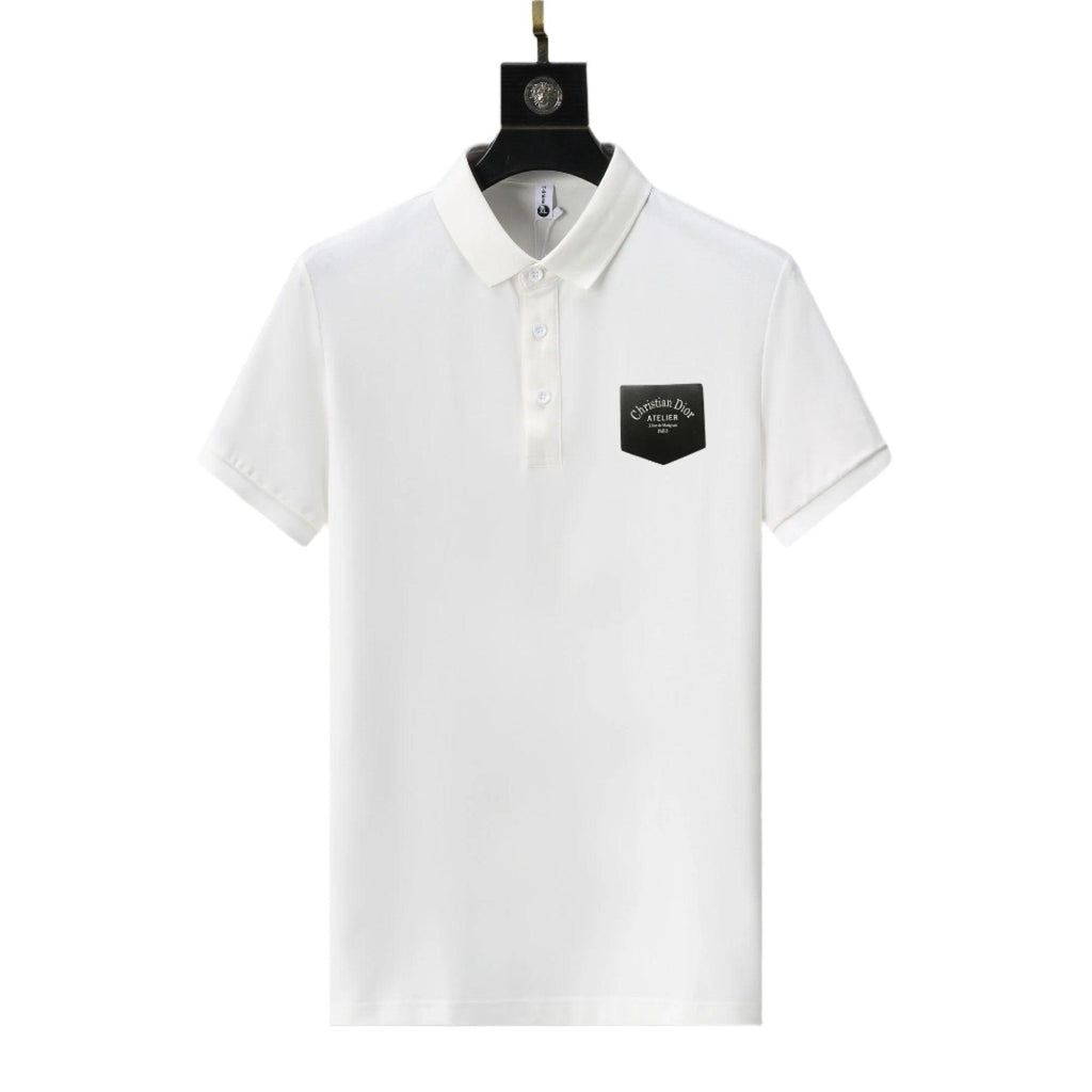 Dior White T-Shirt With Collar Banlieue91