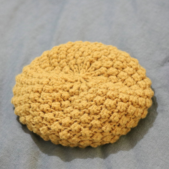 Women's Handmade Preppy Solid Color Knitted Beret FLIPSTYLEZLLC