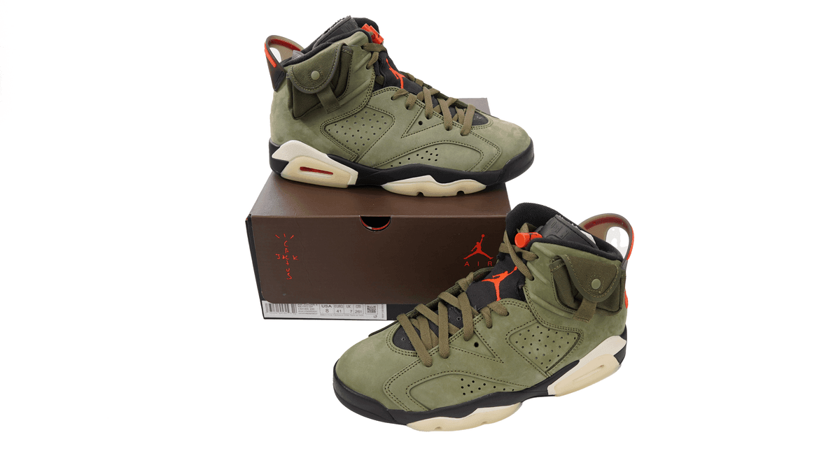 Travis Scott x Air Jordan 6 Retro 'Olive' Banlieue91