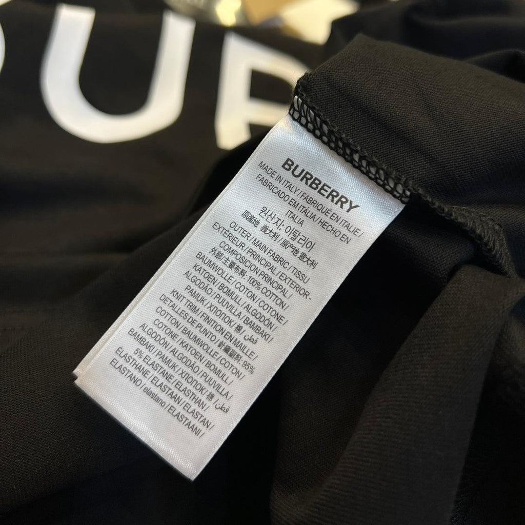 Burberry Black T-Shirt Without Collar Banlieue91