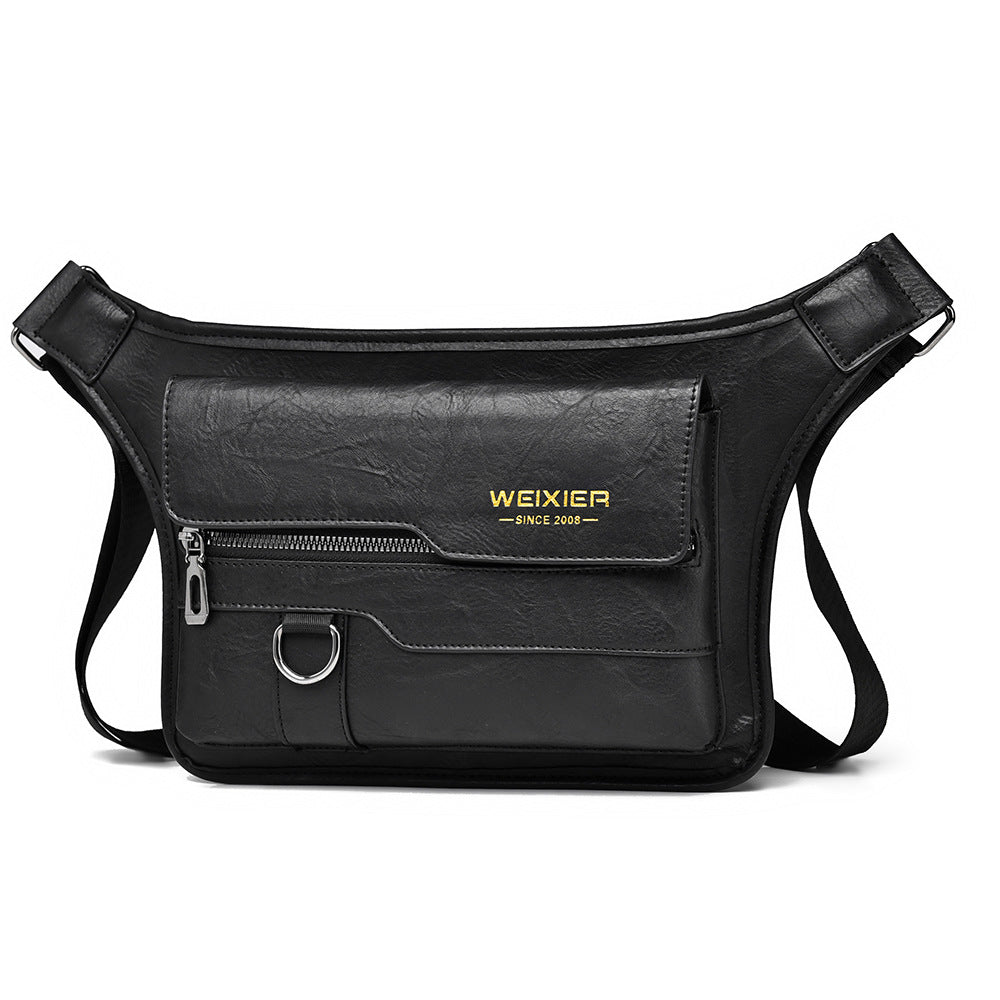 Men's large capacity waterproof chest bag large capacity crossbody bag shoulder bag ﻿