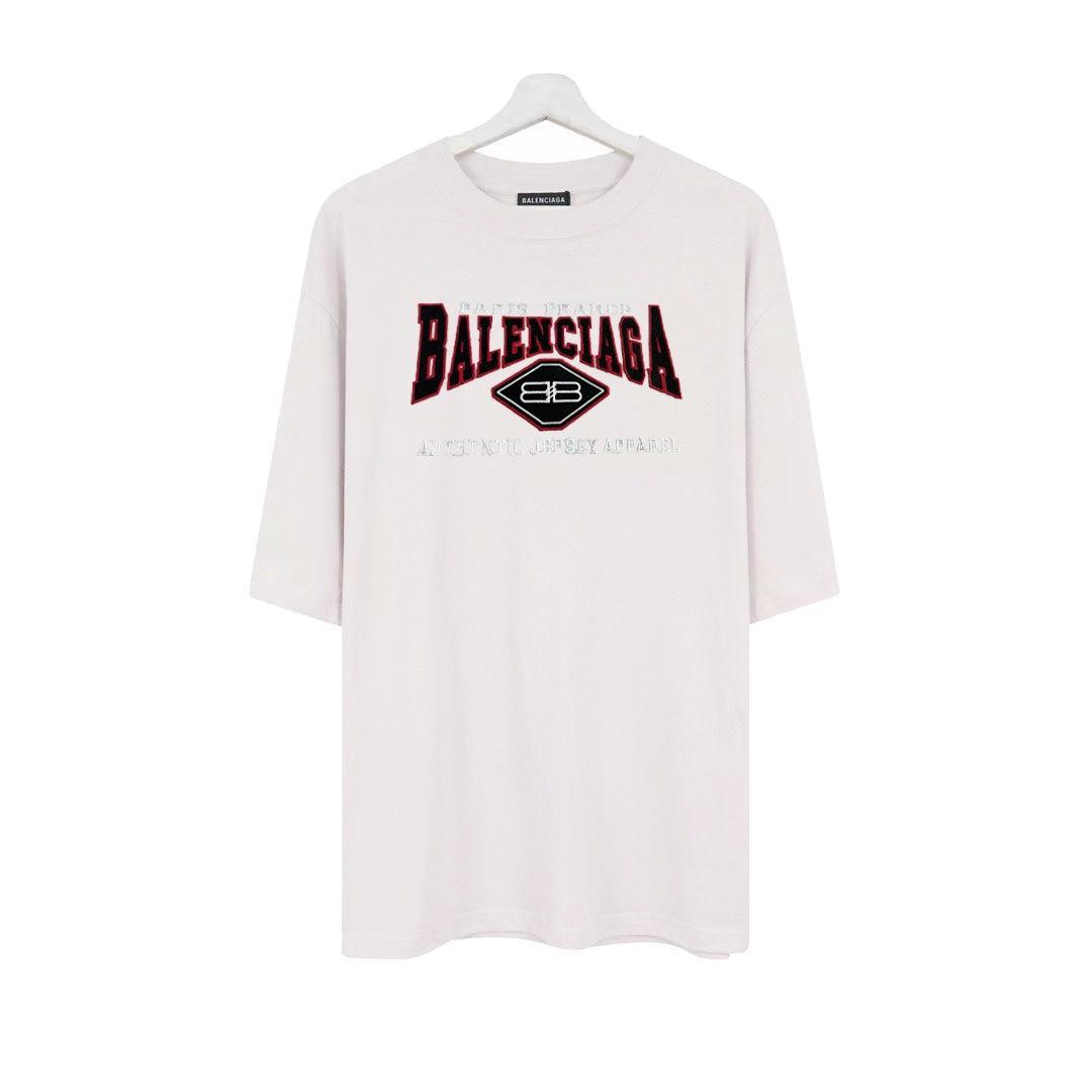 Balenciaga Cream T-Shirt Without Collar Banlieue91