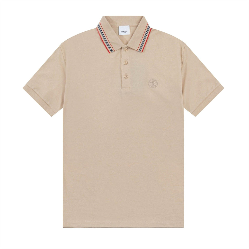 Burberry Beige T-Shirt With Collar Banlieue91