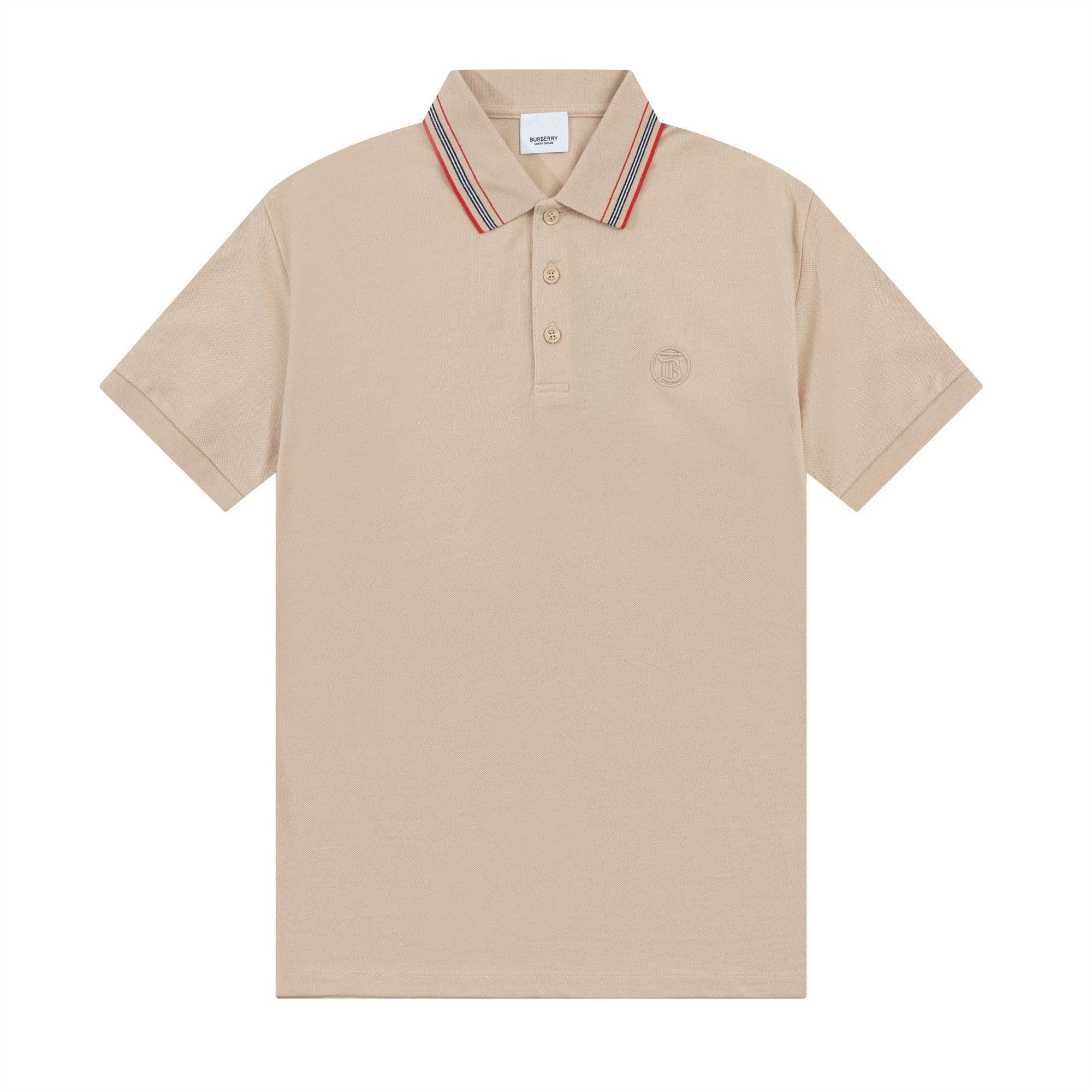 Burberry Beige T-Shirt With Collar Banlieue91