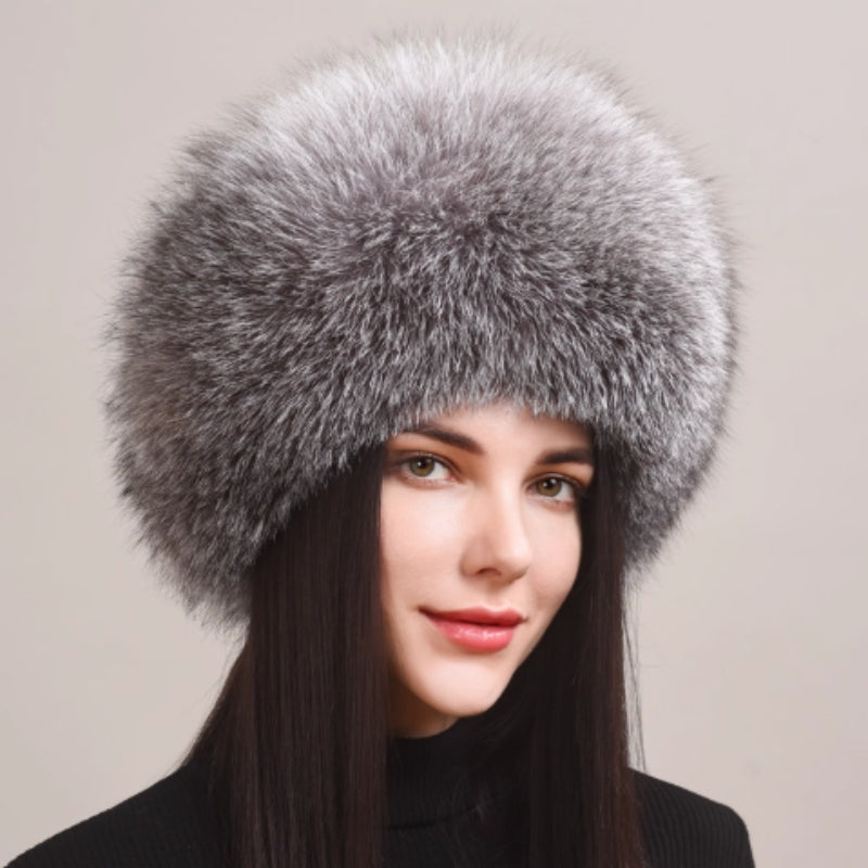 🧢 Women’s Winter Genuine Leather Ethnic Style Ear Protection Hat FitiqueFit
