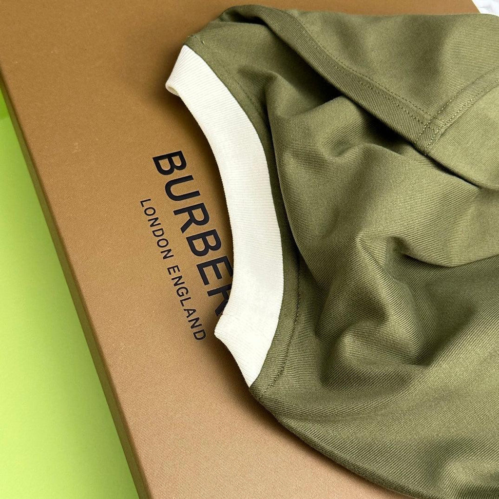 Burberry T-Shirt Without Collar 'Green & White' Banlieue91