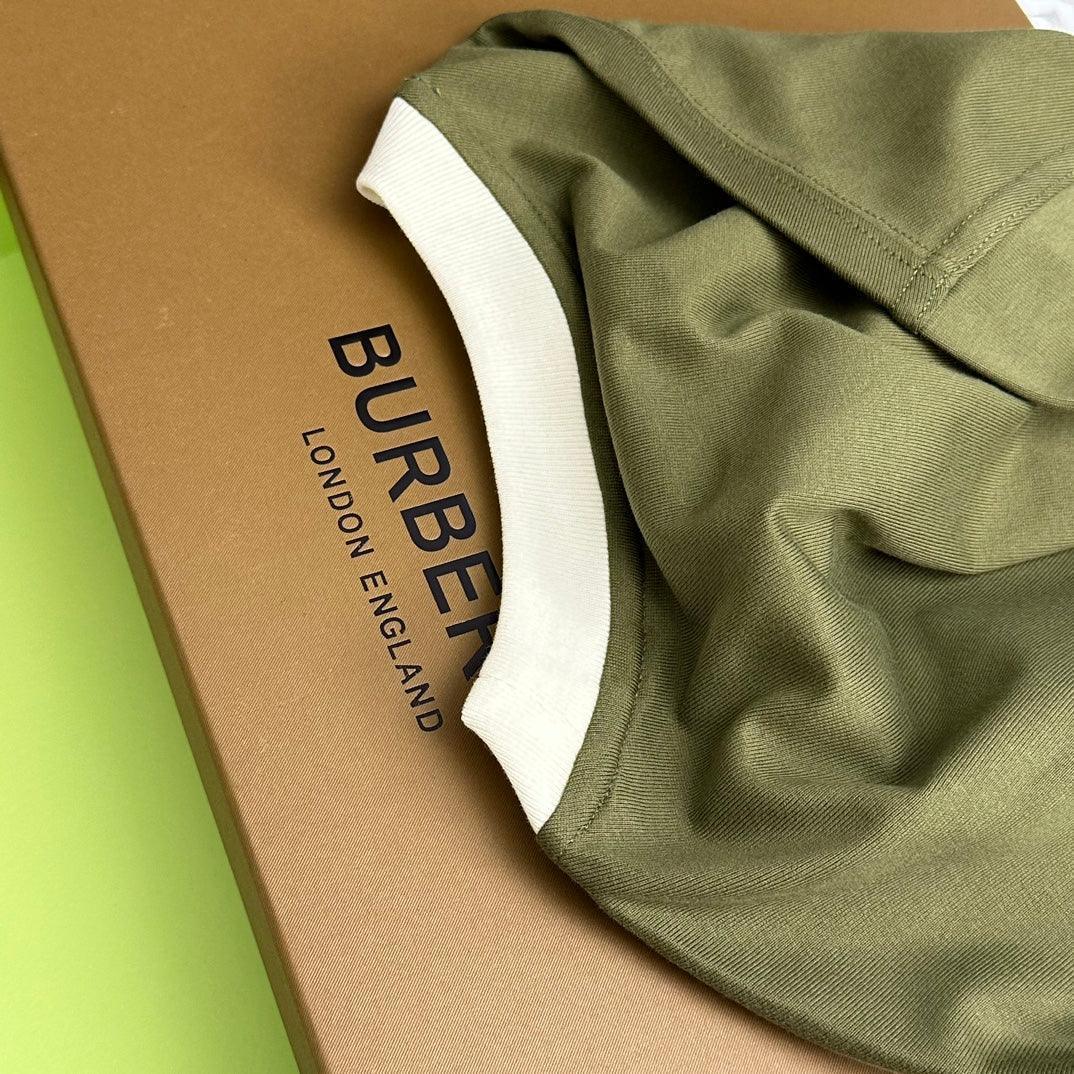 Burberry T-Shirt Without Collar 'Green & White' Banlieue91