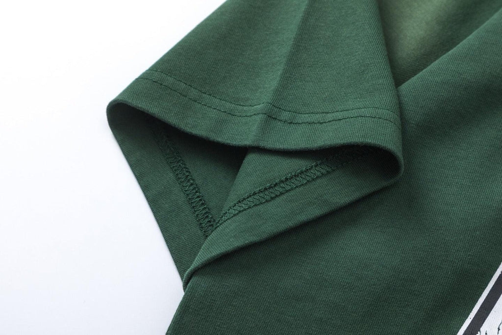 Amiri Lion Green T-Shirt Without Collar Banlieue91