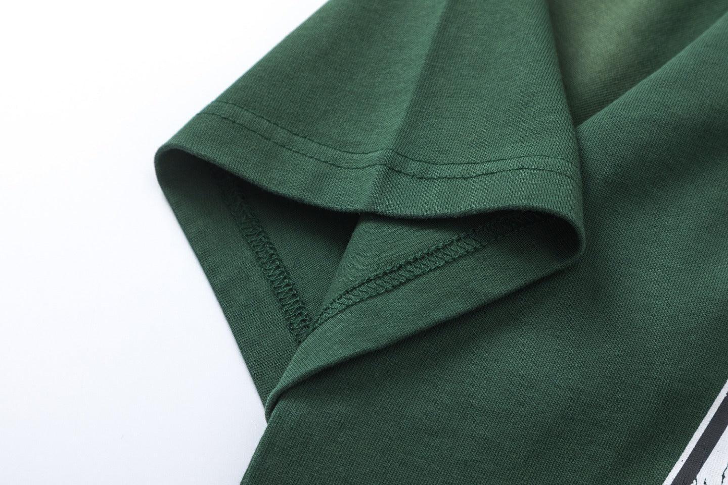 Amiri Lion Green T-Shirt Without Collar Banlieue91