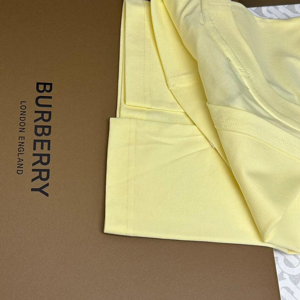 Burberry Yellow T-Shirt Without Collar Banlieue91
