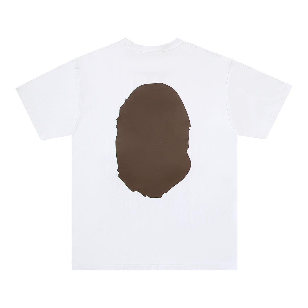 Bathing Ape White T-Shirt without Collar Banlieue91