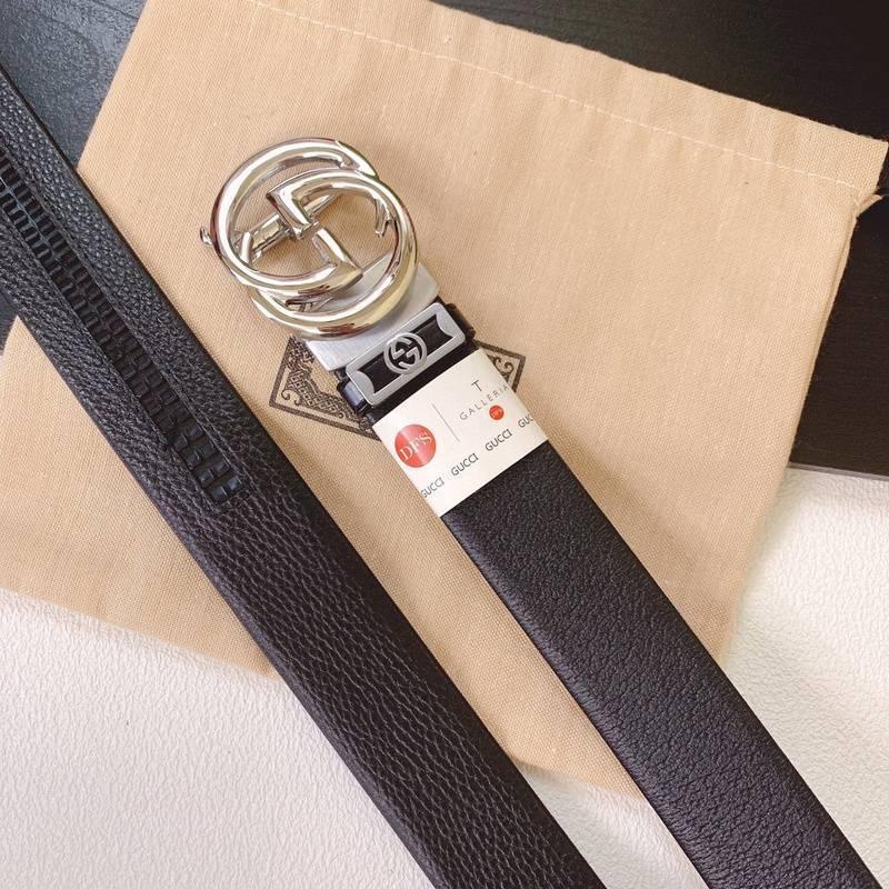 GUCCI Embellished coated-canvas and leather belt 'Black' Banlieue91