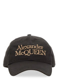 ALEXANDER MCQUEEN Premium Baseball Cap with Front Logo Embellishment