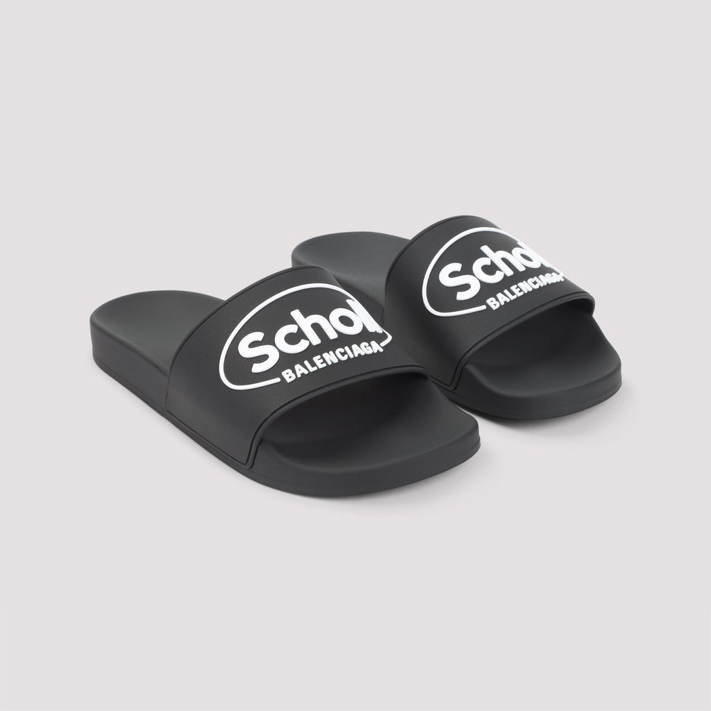 BALENCIAGA Men's Pool Slide Sandals Banlieue91