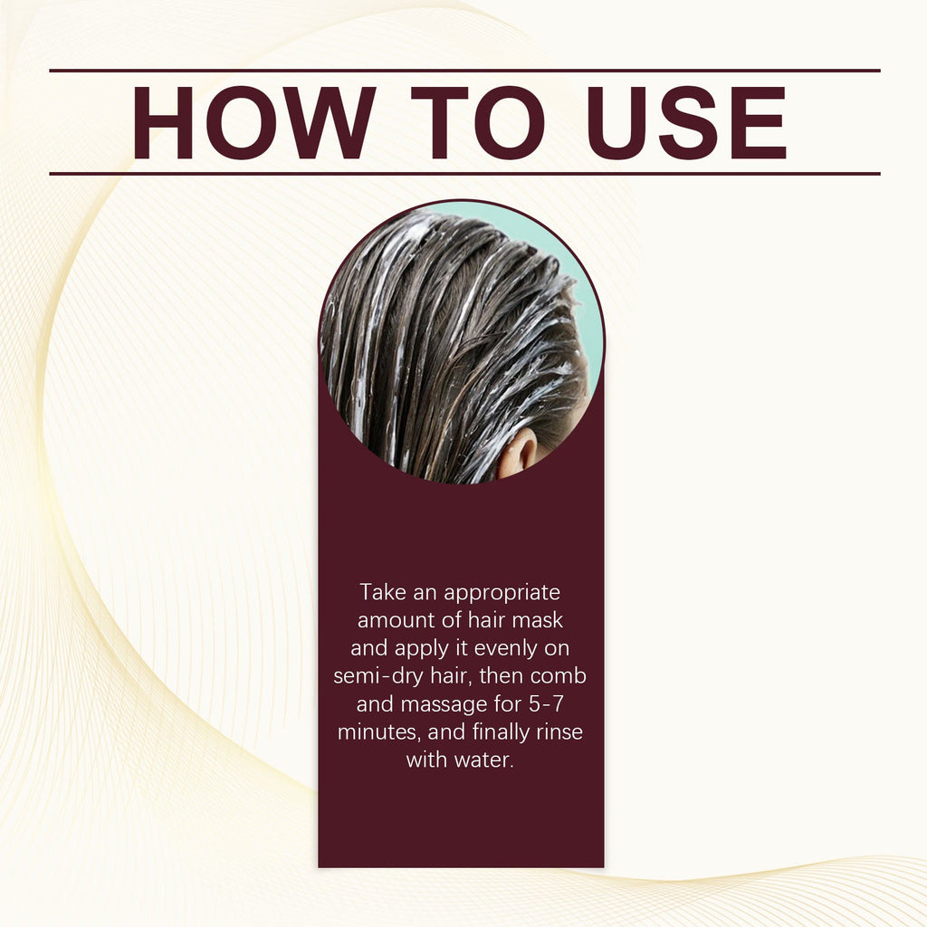 Batana Oil Strong And Volumizing Hair Mask Repair Hair Frizz Nourishing Hair Smooth Hair Treatment