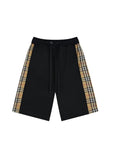 Burberry Men's Striped Cotton Knit Basketball Shorts 'Black/Beige' Banlieue91
