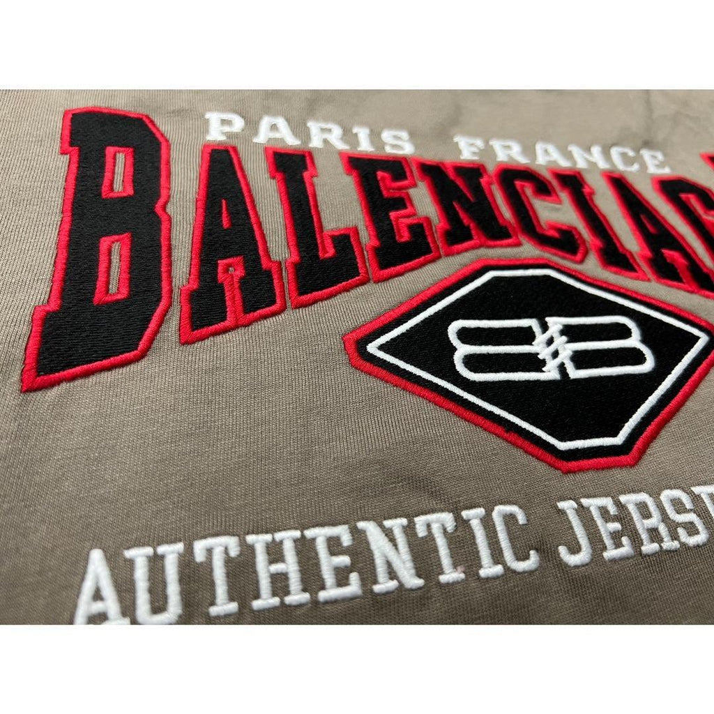 Balenciaga Brown T-Shirt Without Collar Banlieue91