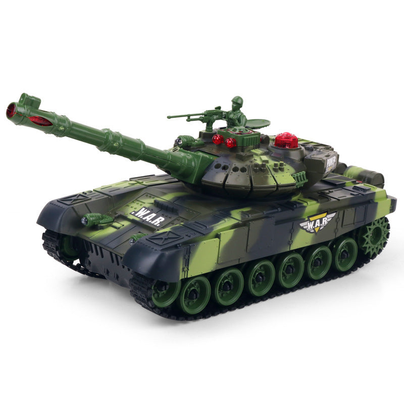 Can launch off-road tracked remote control vehicle
