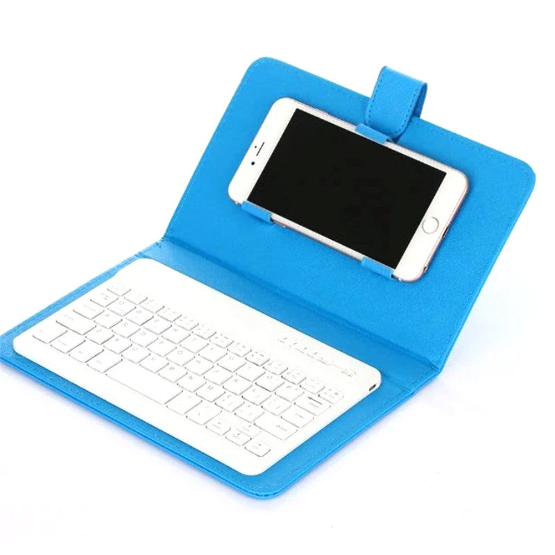 Portable PU Leather Wireless Keyboard Case for iPhone Protective Mobile Phone with Bluetooth Keyboard For IPhone Android Phone V.I.P Digital Presence