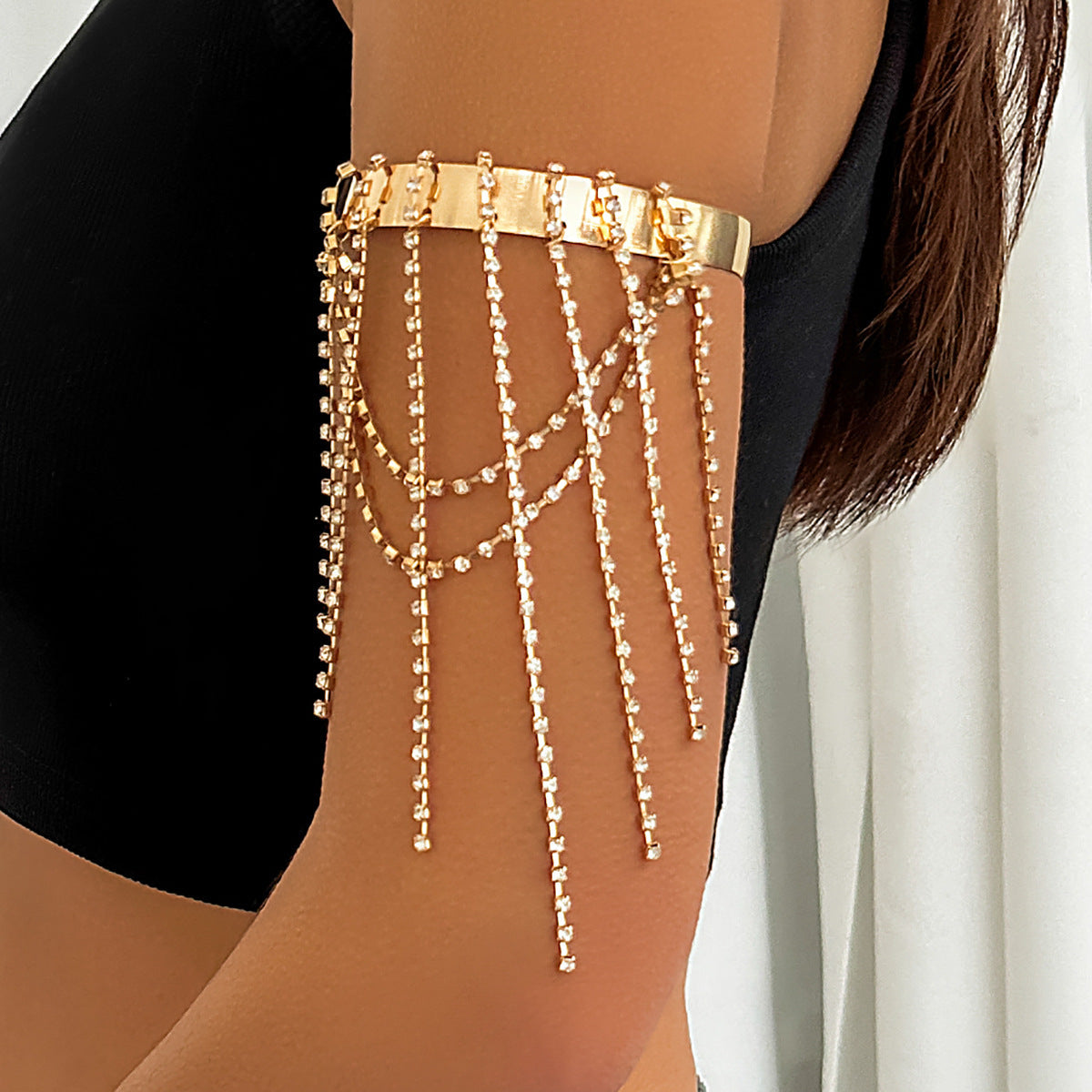 Western style beaded tassel arm chain jewelry Bohemian love arm bracelet for women V.I.P Digital Presence
